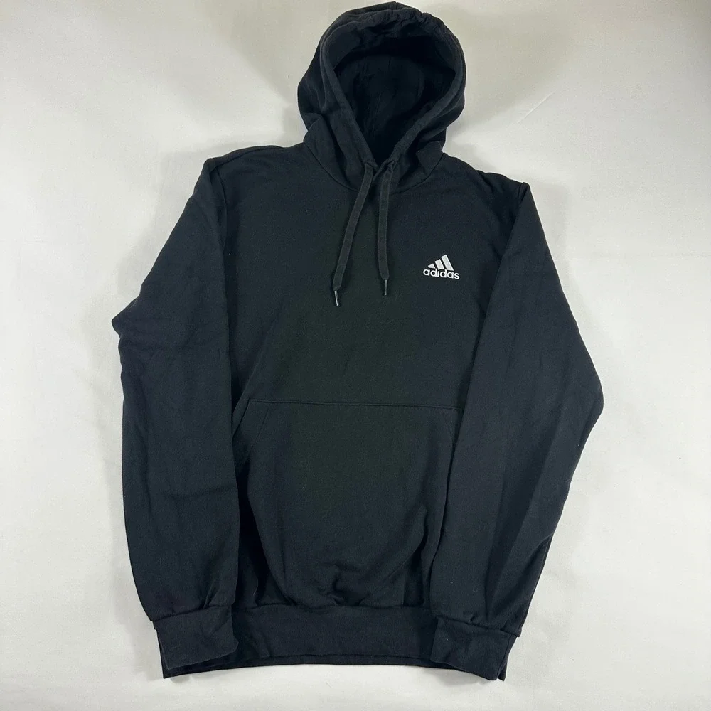 Adidas Men's‎ Black Pullover Hoodie Sweatshirt Size Large